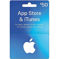 Подарочная карта iTunes Apple / App Store Gift Card на сумму 50 usd, US-регион