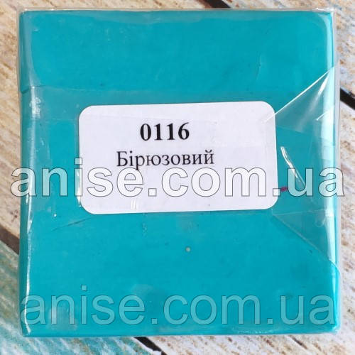 Полимерная глина Пластишка, №0116 бирюзовый, 75 г / Полімерна глина Пластішка, №0116 бірюзовий, 75 г - фото 1 - id-p451120747