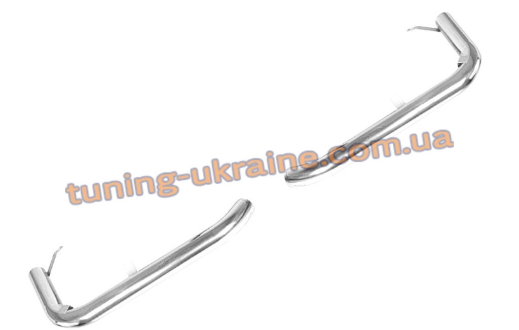 Захист заднього бампера куточки одинарні D60 на Mitsubishi Pagero Sport 2002-2008