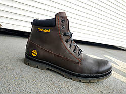 Чоловічі шкіряні зимові черевики Timberland батал 46-50 р-р