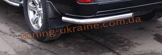 Захист заднього бампера куточки одинарні D60 на Toyota Land Cruiser Prado VX 100 1998-2003