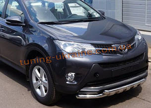 Захист переднього бампера Вус з іклами D76 на Toyota RAV 4 2013