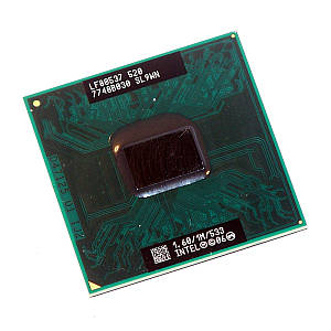 Процесор для ноутбука Intel Celeron M 520 1x1,6Ghz 1Mb Cache 533Mhz Bus б/в