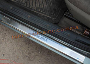 Накладки на пороги з нержавіючої сталі для ВАЗ 1117 Калина