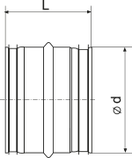 Ніпель оцинкований 125 ВК, фото 2