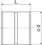 Муфта оцинкована 180 ВК, фото 2