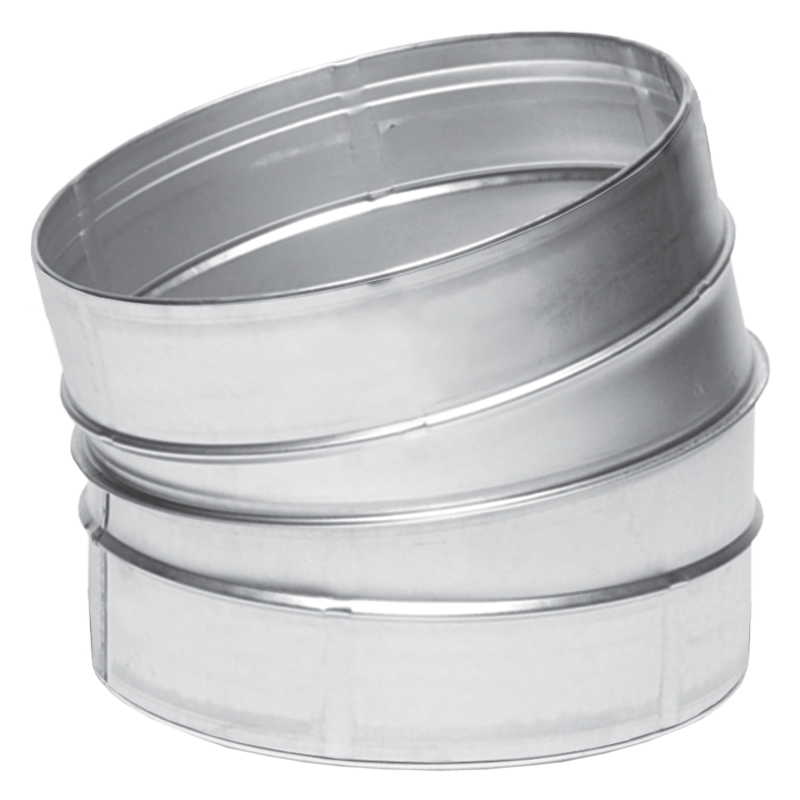 Отвод 15 градусов оцинкованный 355 ВК, фото 1