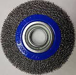Щітка дискова 125х22 (гофрований дріт), фото 4