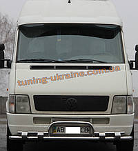 Дуга передня кенгурятник з іклами з нержавійки на SsangYong Korando 2010