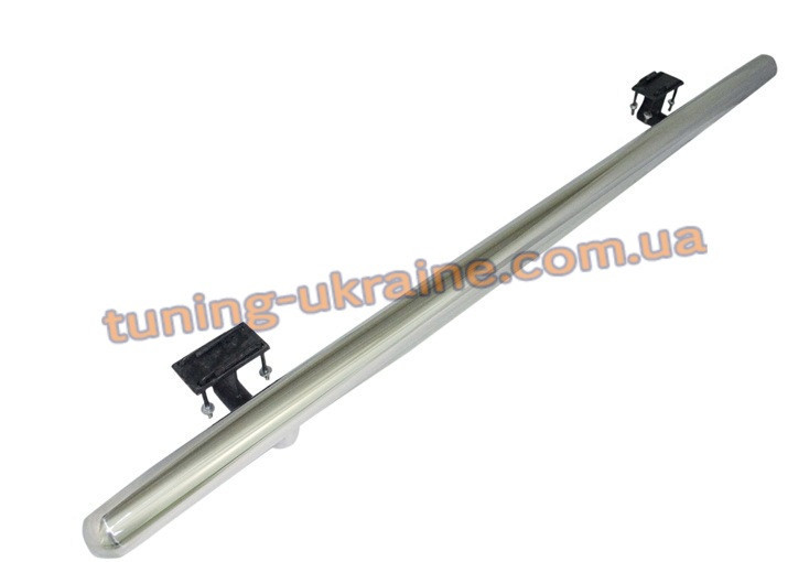 Захист заднього бампера труба одинарна з нержавійки на Volkswagen Caddy 2004-2010