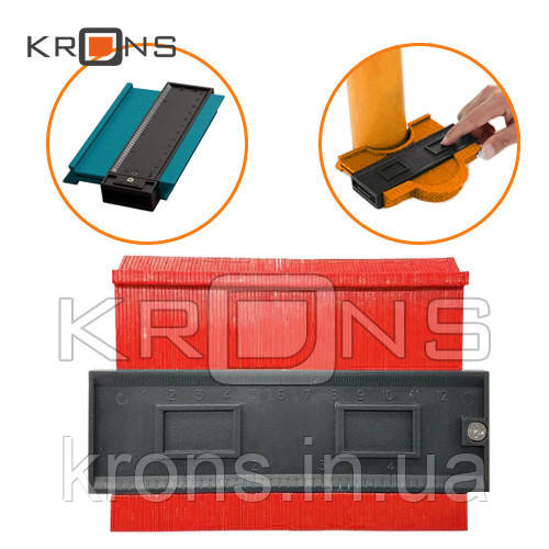 Шаблон для вимірювання обрисів 14см Контур для укладання ламінату, фото 1