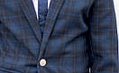 Дитячий шкільний костюм синій піджак і штани шкільна форма для хлопчика розмір:116,122,128,134,140,146,152, фото 5
