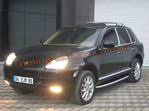 Бічні майданчики з алюмінію Fullmond для Porsche Cayenne 957 2007-2010