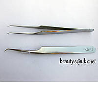 Пінцет КВ 19 для об'ємного нарощування, у колбі, хром