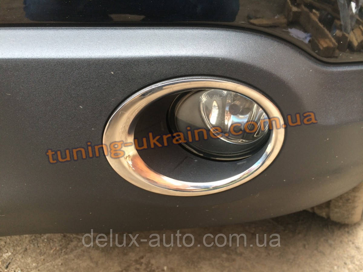 Накладки на обідки противотуманок Carmos на Nissan Qashqai 2011-2014