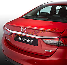 Спойлер на кришку багажника з ABS пластику на Mazda 6 2012