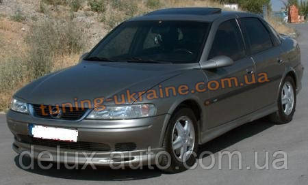 Спідниця на передній бампер під фарбування на Opel Vectra B 1995-2002