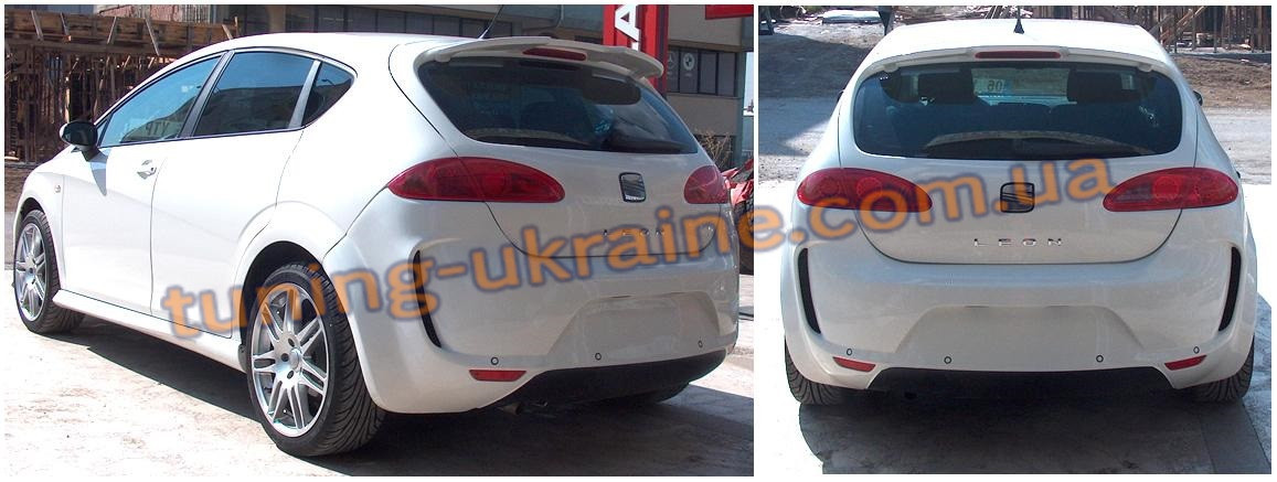 Спойлер над склом під фарбування на Seat Leon 2 2005-2012