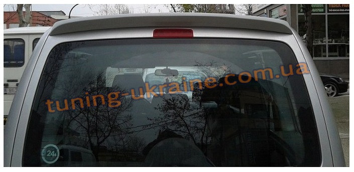 Анатомічний спойлер без стопа під фарбування вузький на Volkswagen Caddy 1996-2004