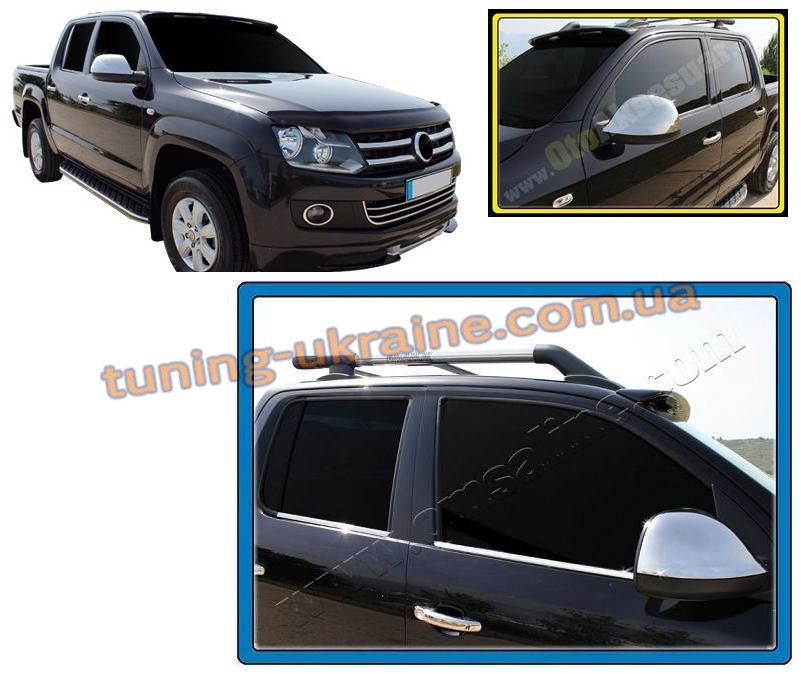 Козирьок на лобове скло під фарбування на Volkswagen Amarok 2010