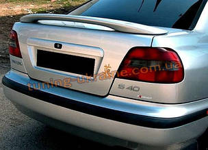 Спойлер без стопа під фарбування на Volvo S40 1995-2003