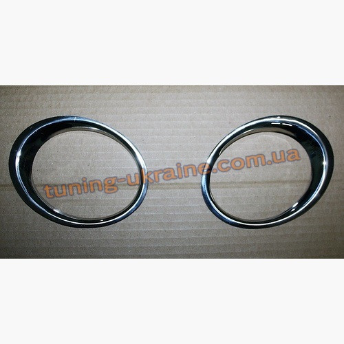 Окантовка противотуманок Carmos на Nissan Qashqai 2011-2014