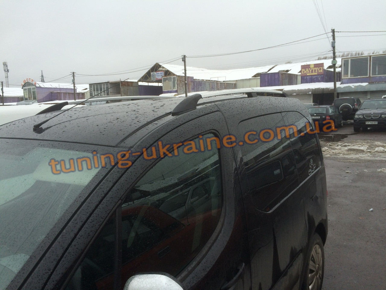 Рейлінги хромовані тип Premium на Volkswagen Caddy 3 2010-2015 коротка база