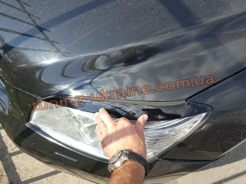 Вії на фари для Nissan Qashqai 2010-2014