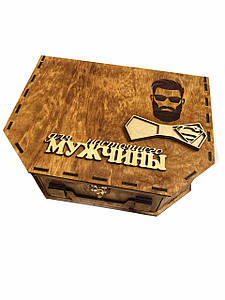 Дерев'яна подарункова коробка валізу 29/22/10 см CraftBoxUA