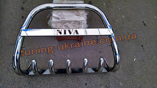 Кенгурятник нержавійка на Ваз 2131 Нива