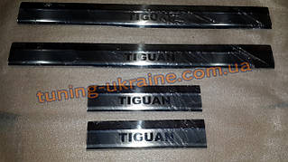Хром накладки на пороги для Volkswagen Tiguan 2015+