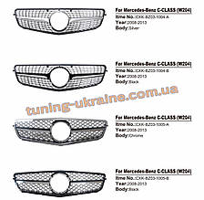 Передня решітка Diamond на Mercedes C-Klass W204 2006-2014