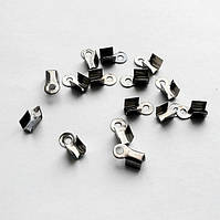 Затискач для стрічок 0,8*0,5 см Нафта (5 000 шт.)