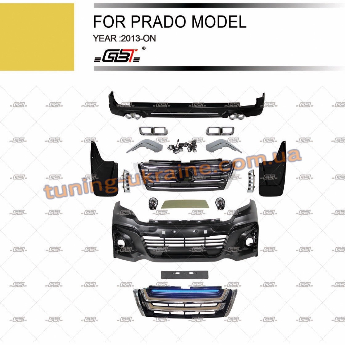 Комплекти обважень Wald для Toyota Prado 150 2014-2017, фото 1