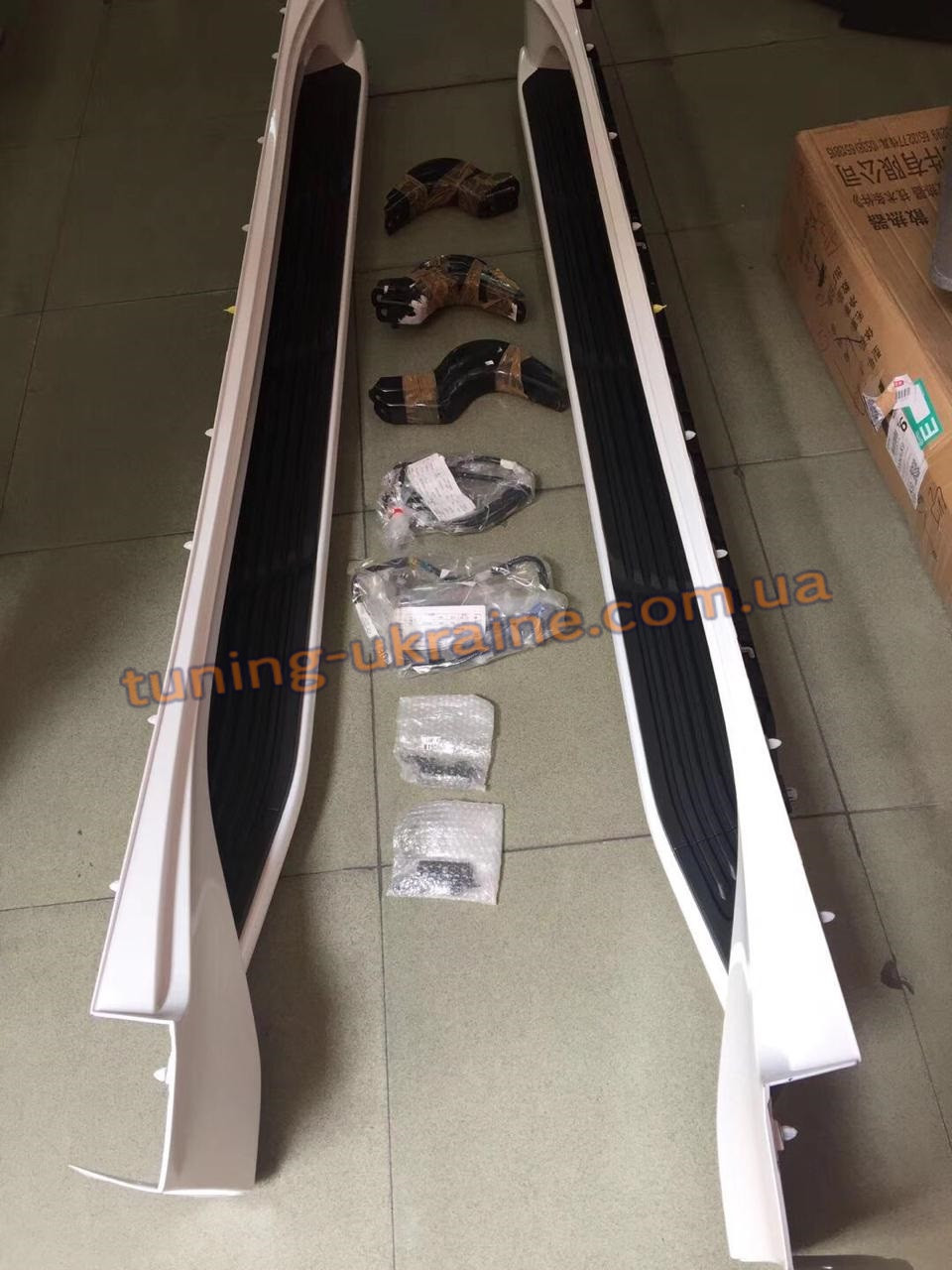 Бічні пороги майданчики GX-style Toyora Prado 150 2013-2017