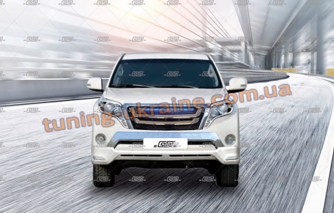 Накладки на передній і задній бампер Jaos (2014-2017) на Toyota LC 150 Prado 2013-2017