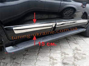 Комплект дверних молдингів для Toyota LC 200 2008-2012 рік