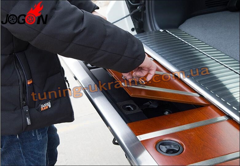 Дерев'яні вставки в багажник на Toyota LC 200 2012-2015, фото 1