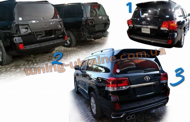 Комплект обваження рестайлінгу з LC200 2008-2015 на LC 2019 для Toyota LC 200 2008-2012