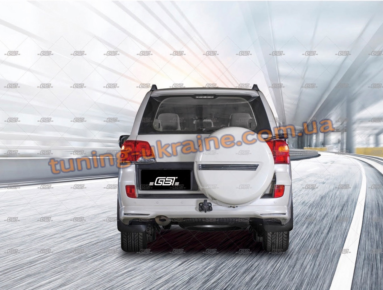 Комплект установки запасного колеса на Toyota LC 200 2012-2015