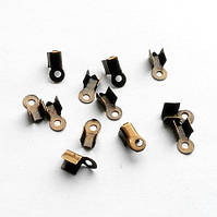 Затискач для стрічок 0,8*0,5 см бронза (5 000 шт.)