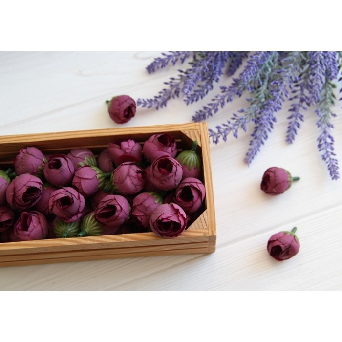 Трояндочка бутон No 2, темно-пюсова 100 шт.