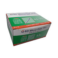 Шприц для інсуліну bd micro fine plus 0,50 мл (30G) x 8 мм, 100 шт.