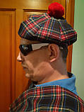 Берет шотландський. Шотландський берет чоловічий. Шотландський берет.Подарунок керувальцю., фото 3