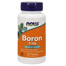 Бор в капсулах NOW Foods Boron 3 mg 100 Caps