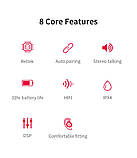 Навушники вакуумні бездротові QCY QS2 з мікрофоном (чорні), фото 10