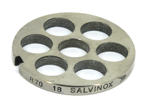 Решітка 18мм R70 Unger для м'ясорубки Sirman, Fimar, Fama, Apach, Everest, Mainca, Kolbe, KT, EWT Inox і ін.