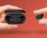 Навушники вакуумні бездротові QCY QS2 з мікрофоном (чорні), фото 3