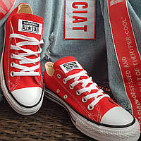 Кеди All Star Chuck Taylor (Red OX) червоні низькі