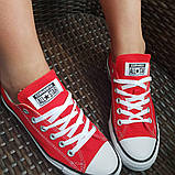 Кеди All Star Chuck Taylor (Red OX) червоні низькі, фото 4